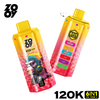 ZOOY 6 w 1 120 tys. Jednorazowe puszki Vape 140 tys. Sześć w jednym smaku Magazyn UE