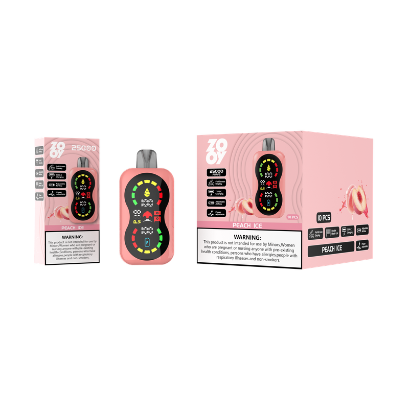 zooy blaze 25000 Jednorazowy Vape Puff 120K Smak owocowy Magazyn UE-Brzoskwiniowy l&oacute;d