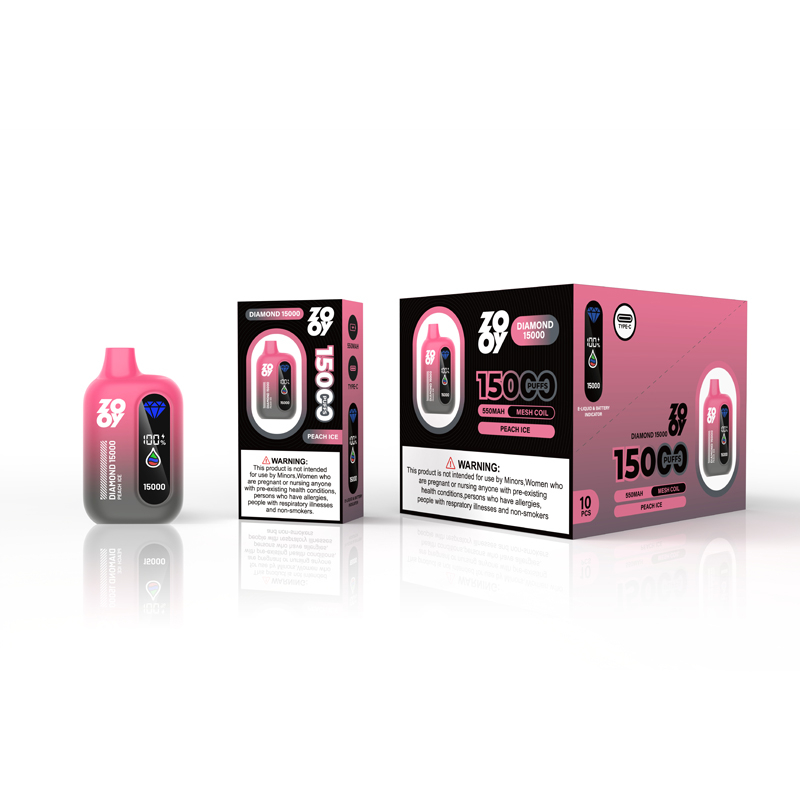 zooy Diamond 15k PUFF 120K Vaper Elektroniczny Papieros Magazyn UE -PEACH ICE