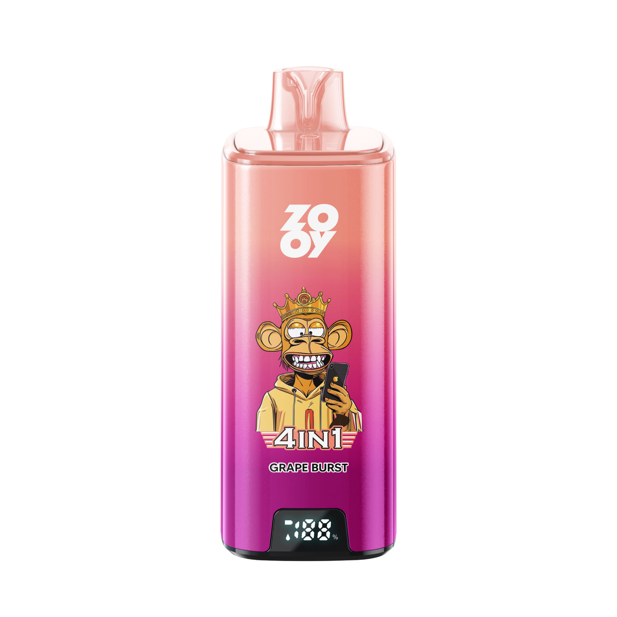  2026 Najlepsze Jednorazowe Vapes Zooy Vape Quady 4 w 1 200 tys. Puff Smak Jednorazowe Vapes-wanilia Cola-cytryna Brzoskwinia-truskawka Malina Wiśnia Ice-winogrona L&oacute;d
